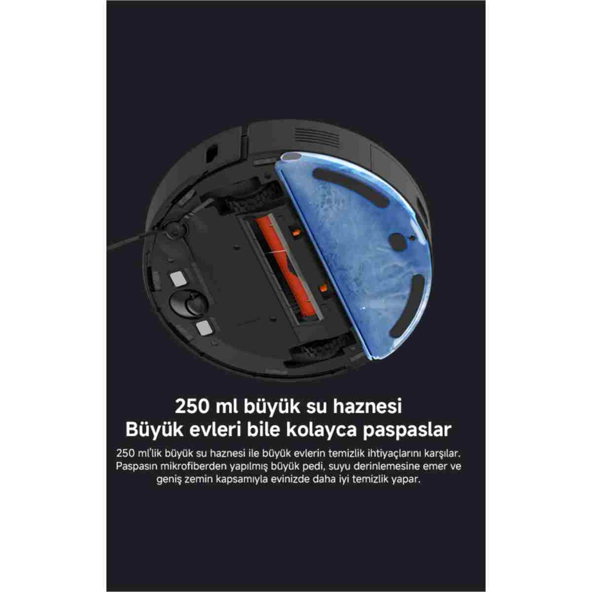 Xiaomi Mi Robot Vacuum S10t 8000pa Akıllı Robot Süpürge - Görsel 13