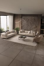 indes home Mokka 3+3+1 Koltuk Takımı Krem Renk - Görsel 9