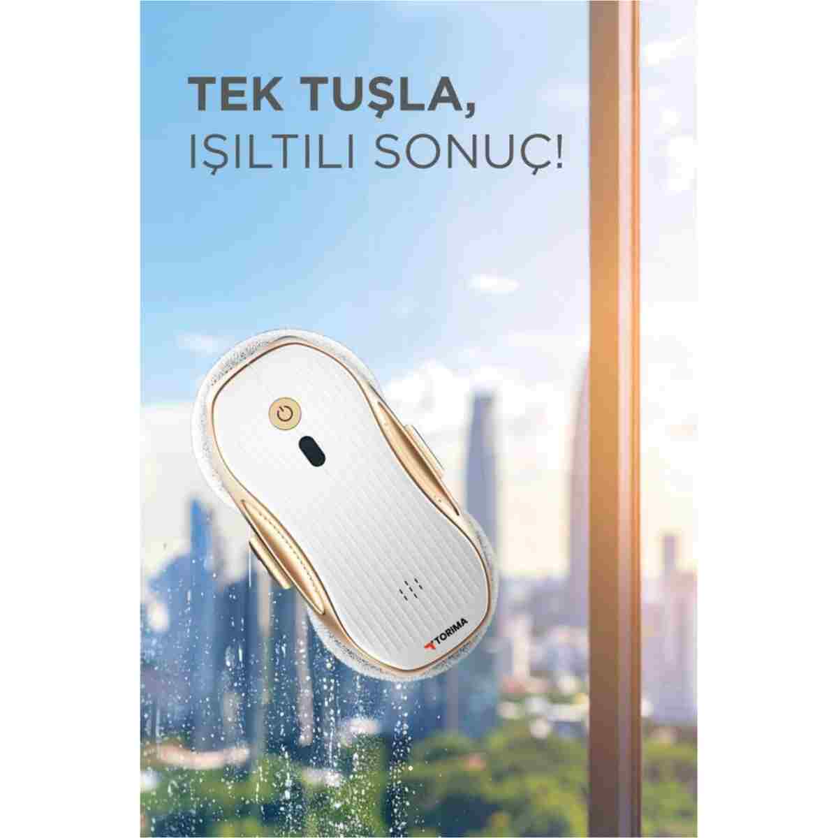 Torima Cam Silme Temizleme Robotu Uzaktan Kumandalı Su Püskürtmeli 3000Pa S10 - Görsel 11
