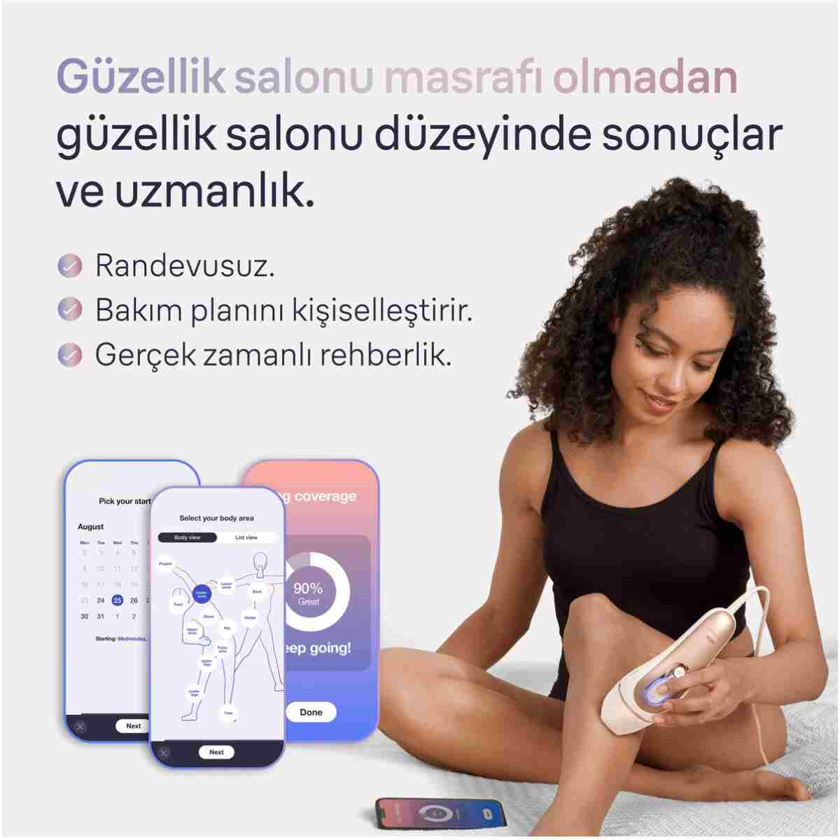 Braun IPL Skin i·expert, Evde Tüy Alma, Ücretsiz Uygulama, Çanta, Gillette Venus, 2 Başlık, PL7147 - Görsel 7