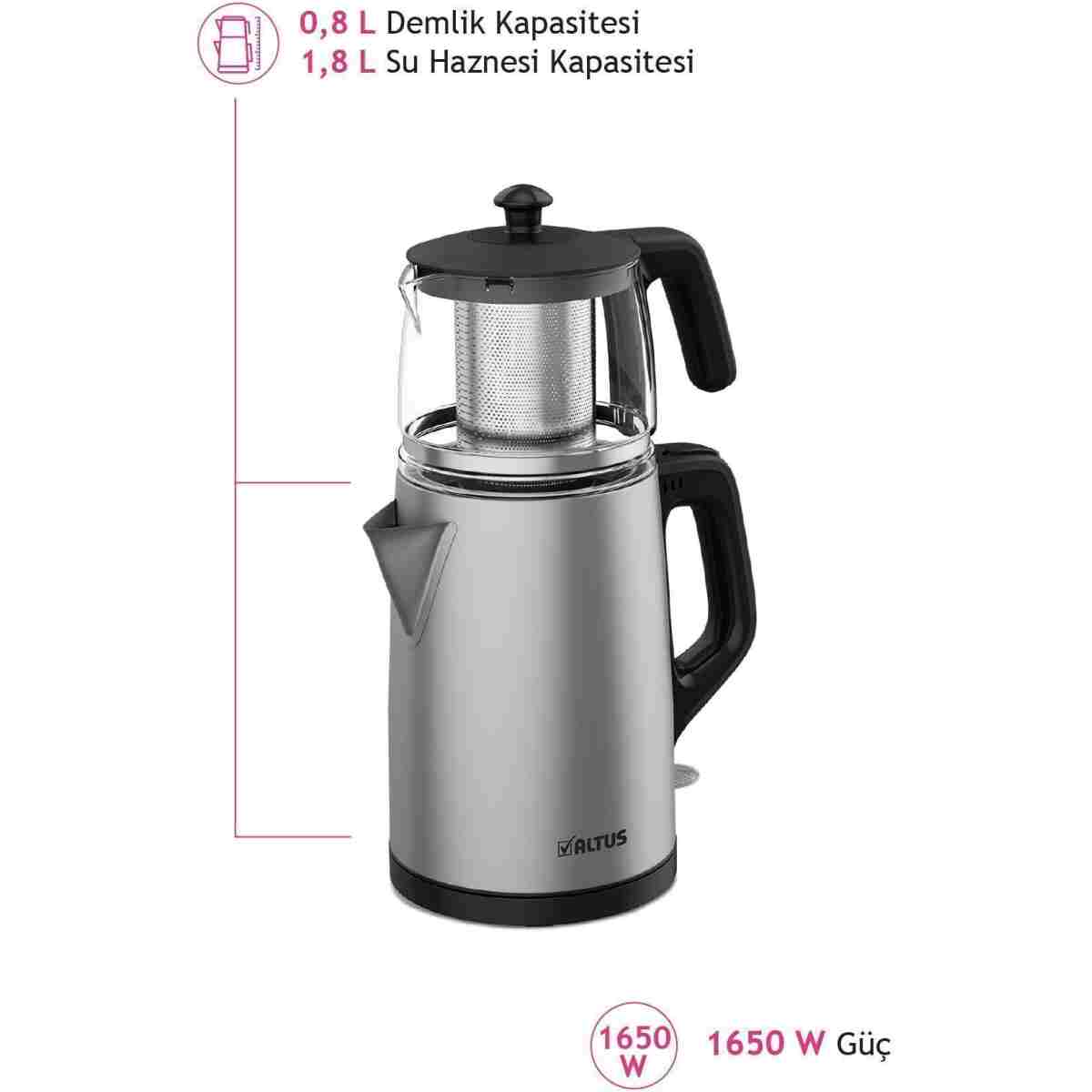 Altus Al 795 Ic Cam & Inox Çay Makinesi - Görsel 3