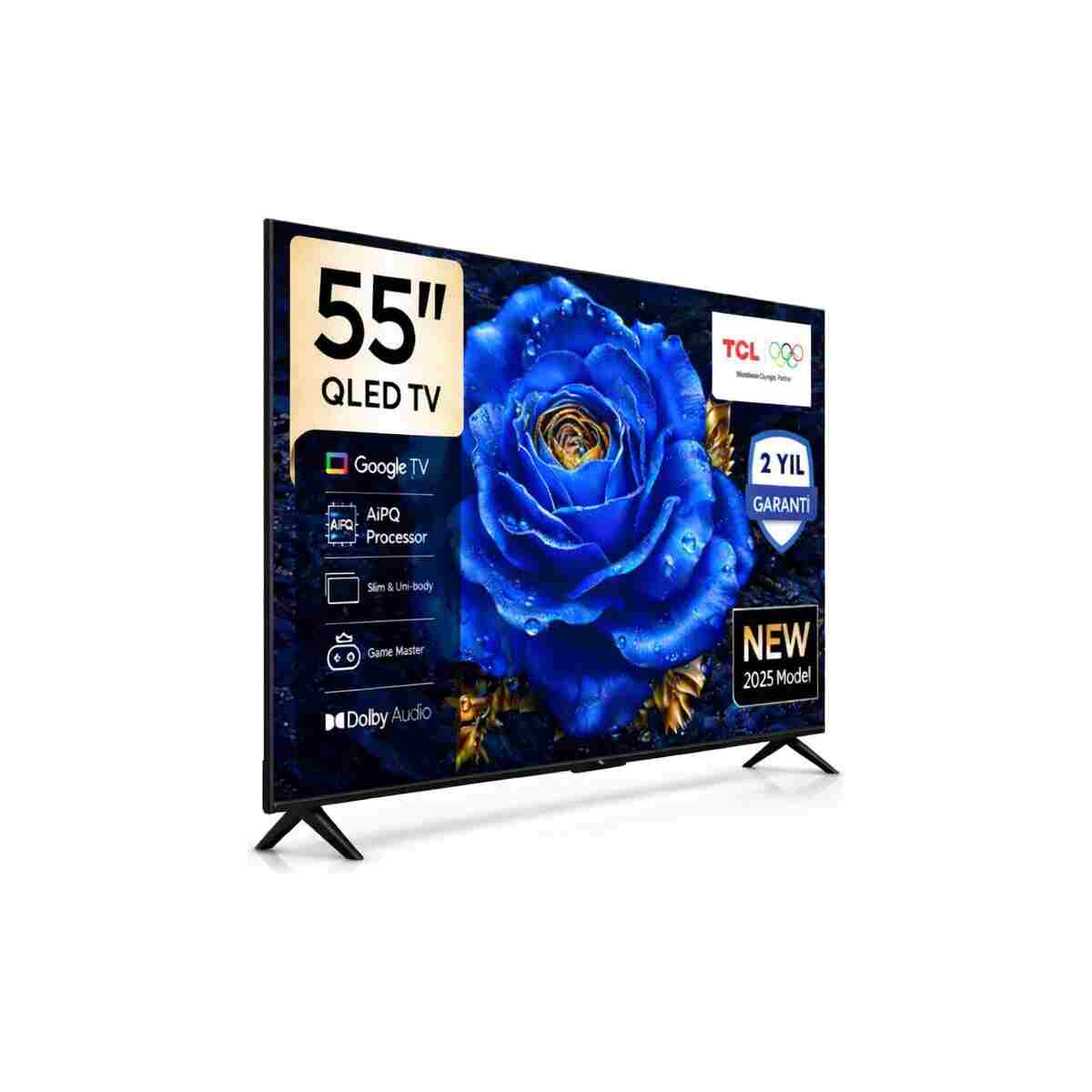 TCL 55T61C 4K Ultra HD 55" 140 Ekran Uydu Alıcılı Google Smart QLED TV - Görsel 2