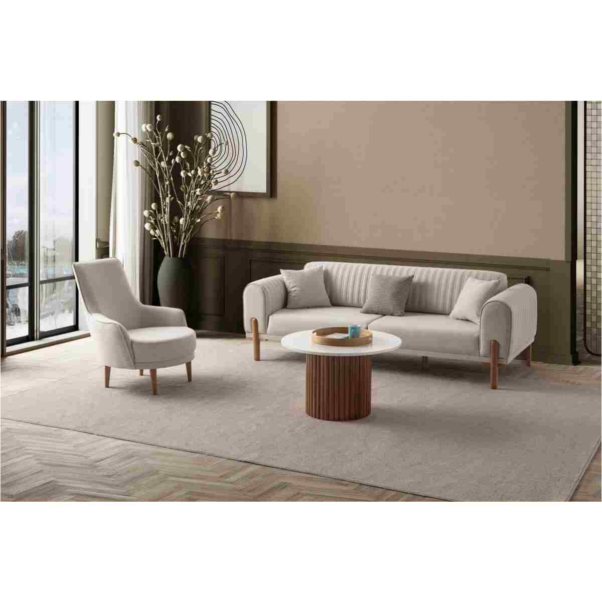 EDSY HOME Galata 3+3+1+1 Koltuk Takımı Krem - Görsel 2