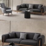 EDSY HOME Riva 3+1 Koltuk Takımı Antrasit