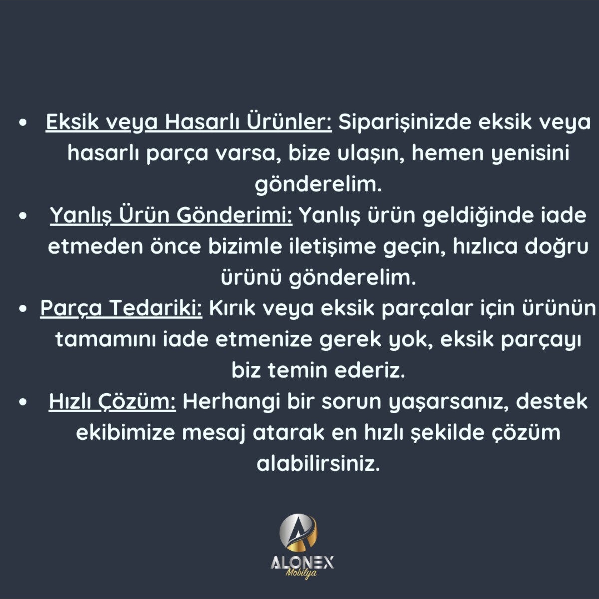 ALONEX HOME ADEN 4 ÇEKMECELİ BEYAZ ŞİFONYER - Görsel 5