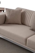 EDSY HOME Regnar 3+3+1+1 Koltuk Takımı Krem - Görsel 4