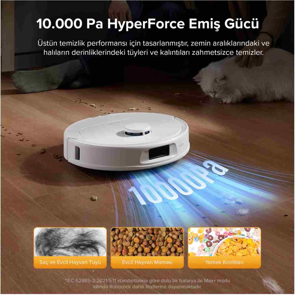 Roborock Qrevo L Akıllı Robot Süpürge - Beyaz - Görsel 2