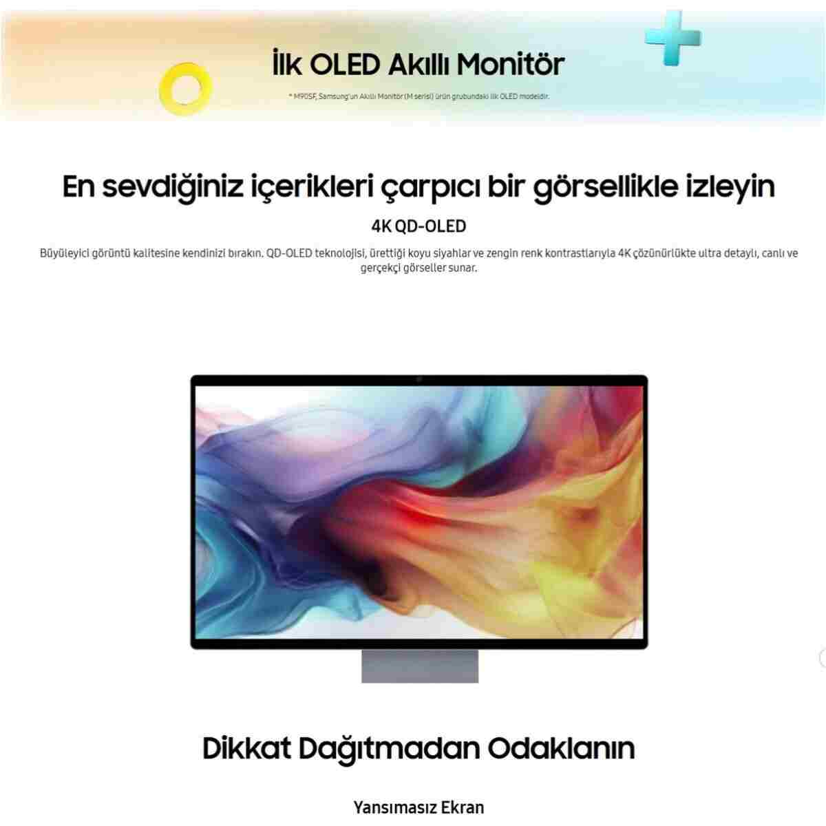 Samsung 4K OLED 165Hz Akıllı Gaming Monitör 32 inç – Sonsuz Kontrast, AI Upscaling, PS5 Uyumlu, Kumandalı - Görsel 3