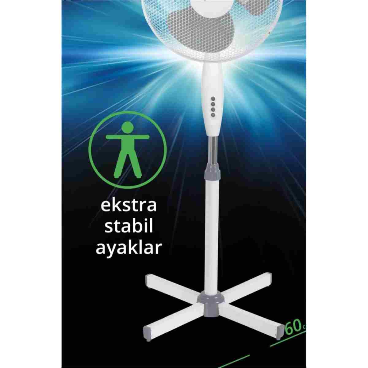 Kiwi Standlı Vantilatör KFAN-7417 - Görsel 4