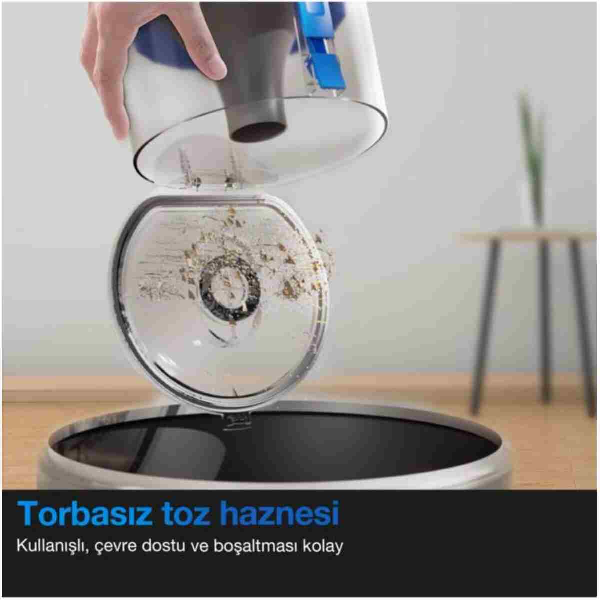 Ecovacs Deebot N20e Plus Robot Süpürge ve Paspas, Otomatik Toz Torbasız Boşaltma İstasyonu, 11000Pa - Görsel 5
