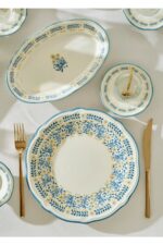 Bella Maison Liana Stoneware 26 Parça 6 Kişilik Kahvaltı Takımı Mavi - Görsel 4
