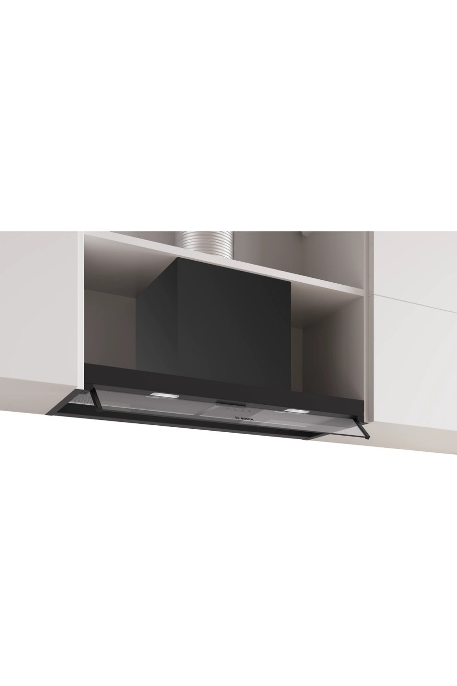 Bosch DBB85CC60 Serie 4 Tam entegre davlumbaz 80 cm Cam dekor Siyah