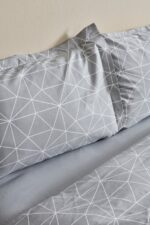 Karaca Home Colby Gri %100 Pamuk Çift Kişilik Nevresim Takımı - Görsel 13