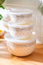 ACAR Feel Good Emaye 3 lü Saklama ve Karıştırma Kabı - Görsel 10