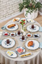 Karaca Nostalji 32 Parça 6 Kişilik Kahvaltı Servis Seti