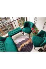 ElizzanMobilya Nev Elizzan Garden Zümrüt Yeşili Koltuk Takımı 001 - Görsel 4
