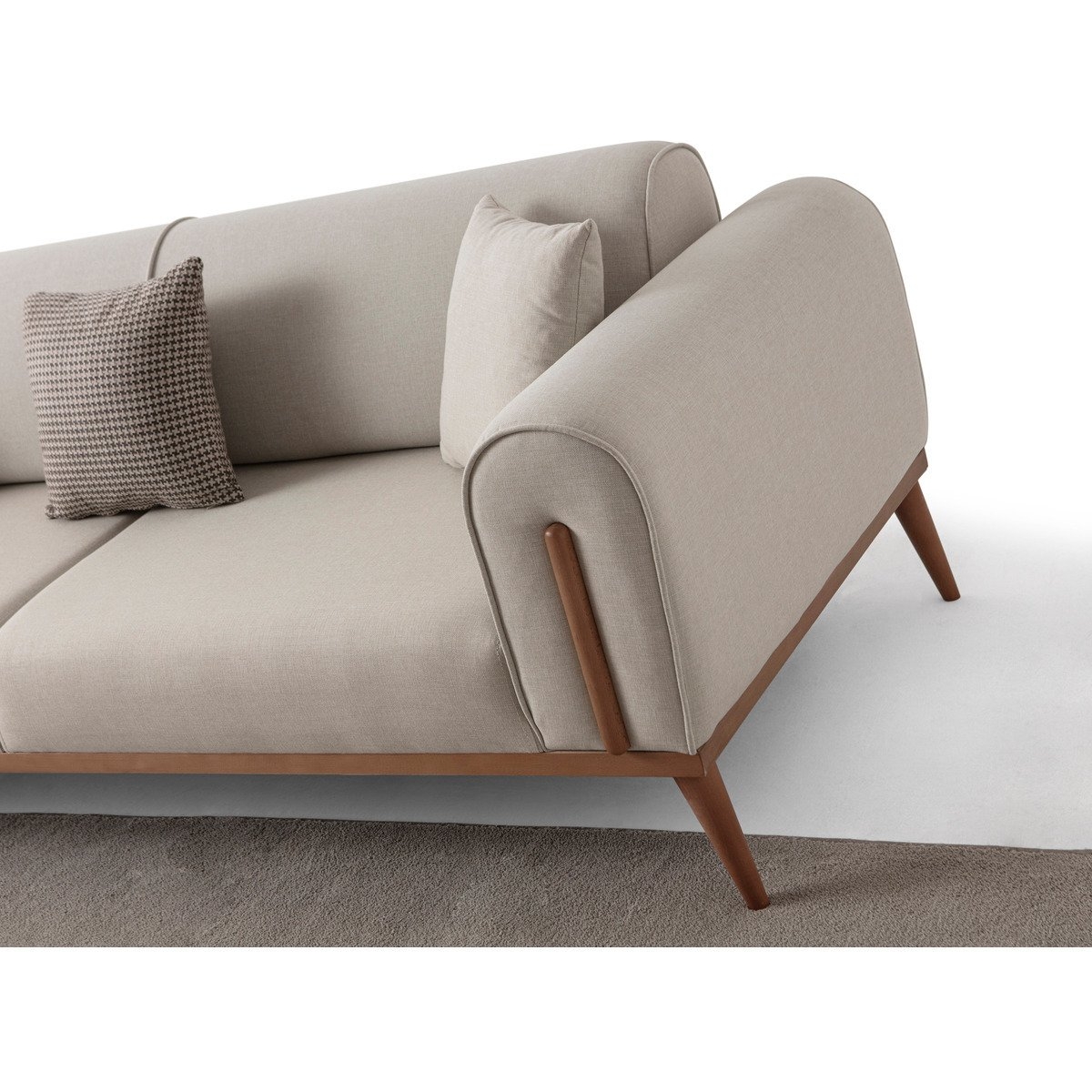 EDSY HOME Riva 3+3 Koltuk Takımı Krem - Görsel 6