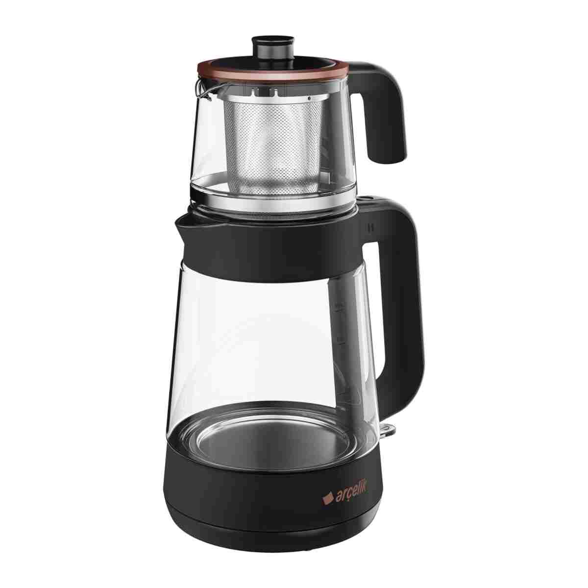 Arçelik Cm 6964 S Resital Siyah 1900 W Cam Demlikli Çay Makinesi - Görsel 2