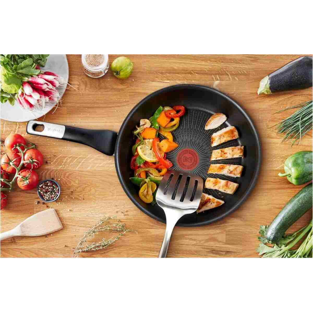 TEFAL Titanyum 6X Unlimited 22/28 Cm İndüksiyon Tabanlı 2'li Tava Seti - 2100120022 - Görsel 14