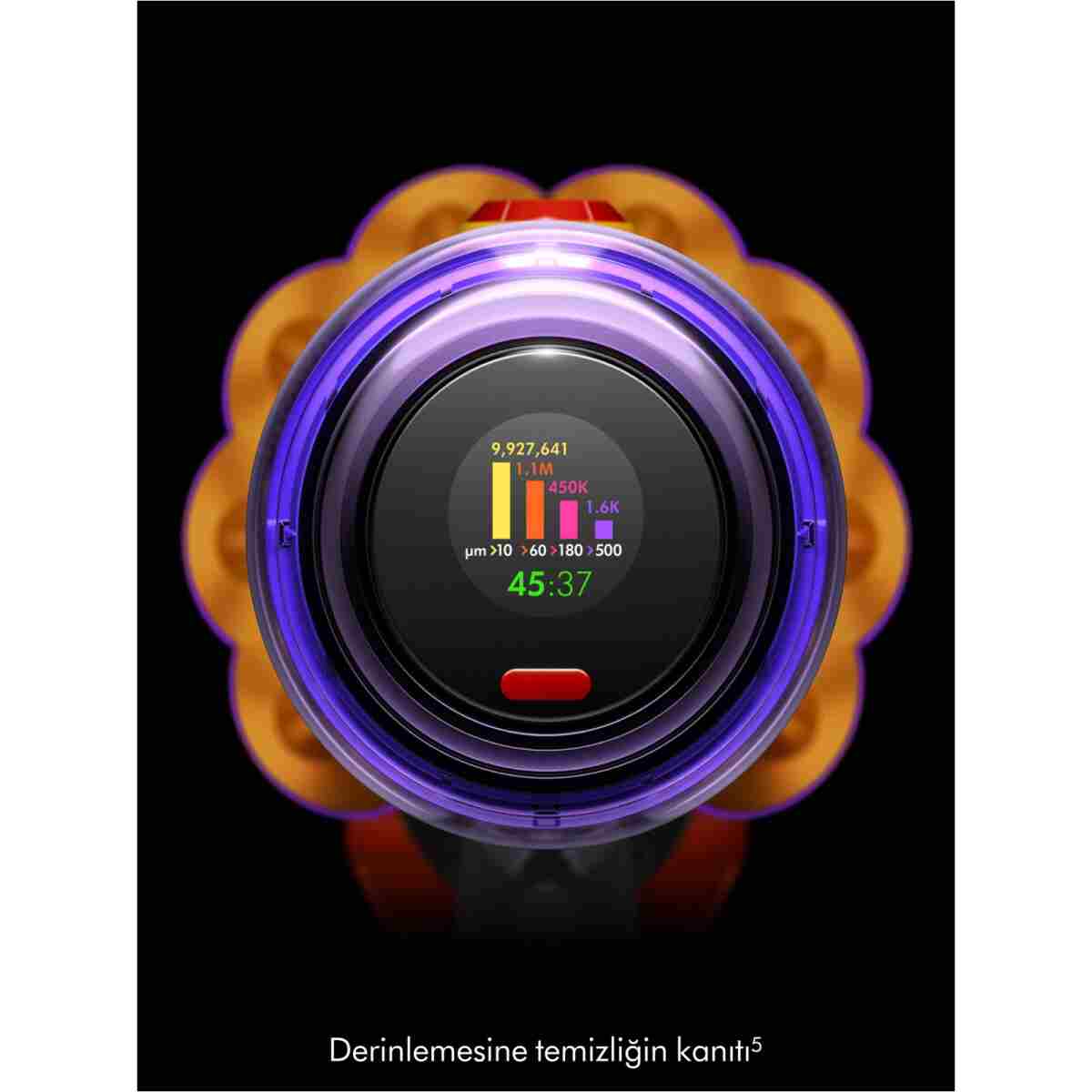 DYSON V12 Detect Slim™ Absolute kablosuz süpürge (Sarı/Nikel) - Görsel 4