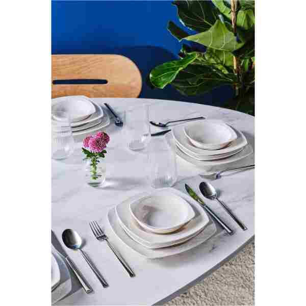 Karaca Square Bone Farah 24 Parça 6 Kişilik Yemek Takımı