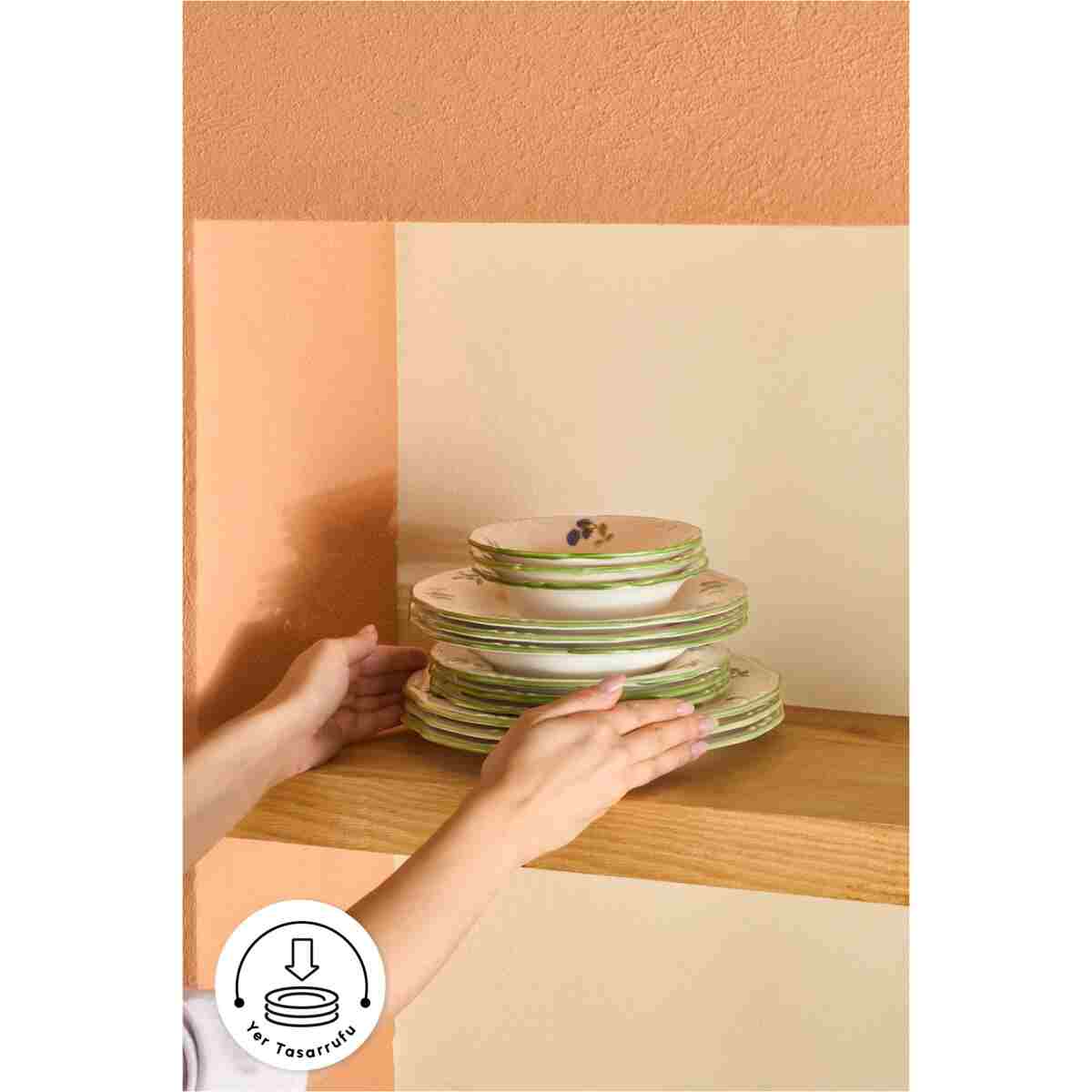Emsan Majestic Stoneware 24 Parça 6 Kişilik Yemek Takımı - Görsel 12