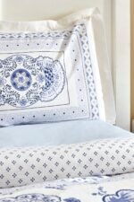 Karaca Home Amar Mavi %100 Pamuk Çift Kişilik Nevresim Takımı - Görsel 7