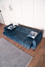 Kilim Mobilya Linda Koltuk Takımı 3 3 B B Mavi - Görsel 4