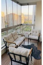 Madame Home Krem Orkide Oturma Grubu 2-1-1