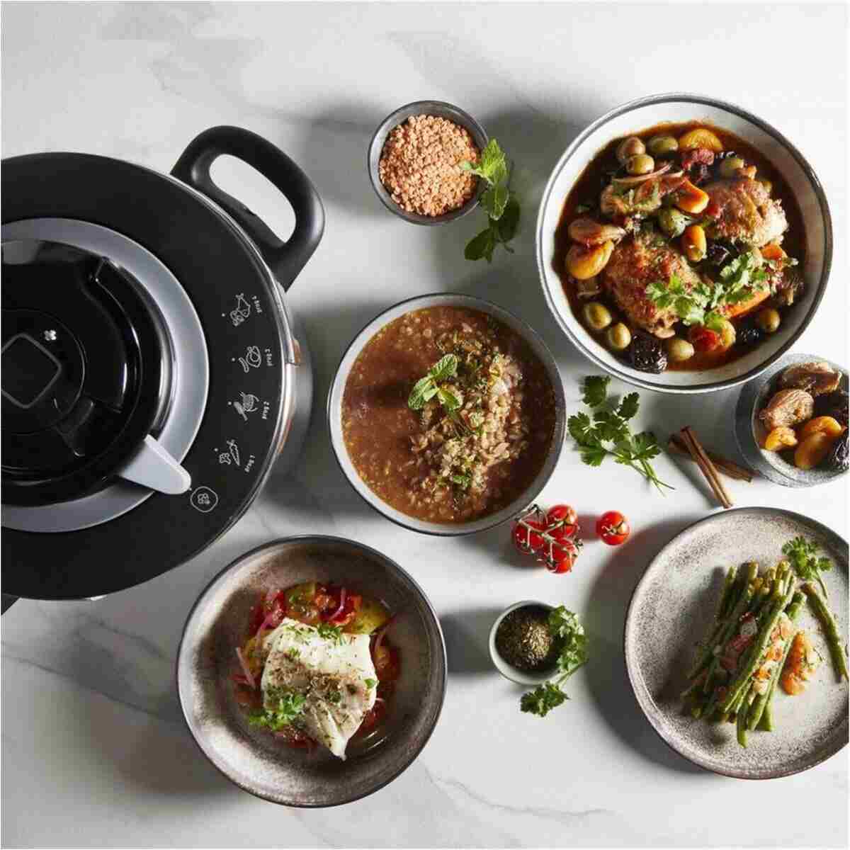 TEFAL P4550632 Clipso+ Chef 4.5 Litre 4 Pişirme Programlı Düdüklü Tencere - 1510002661 Inox - Görsel 4