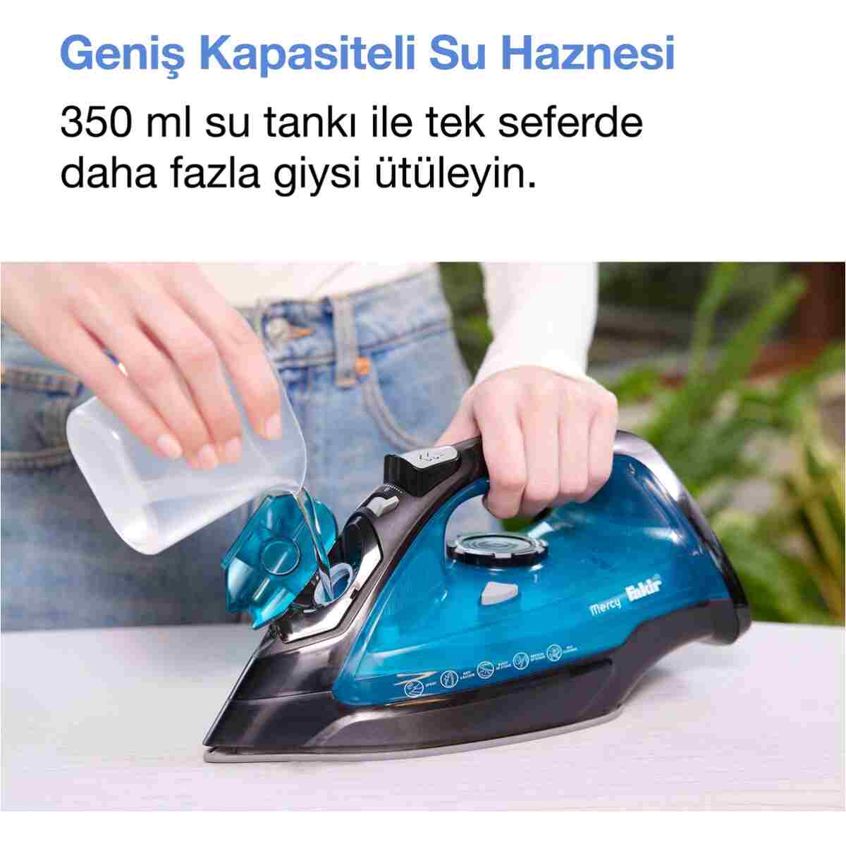 Fakir Mercy Seramik Taban Buharlı Ütü - Görsel 4