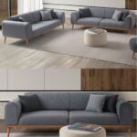 EDSY HOME Rebull 3+3 Koltuk Takımı Gri