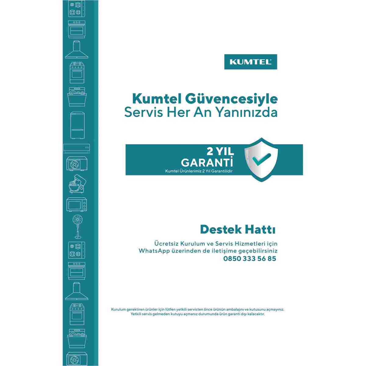 KUMTEL KTF-258W Kule Tipi Beyaz Vantilatör – 50W, Zaman Ayarlı, 3 Hız Kademeli, Sessiz Çalışma - Görsel 8