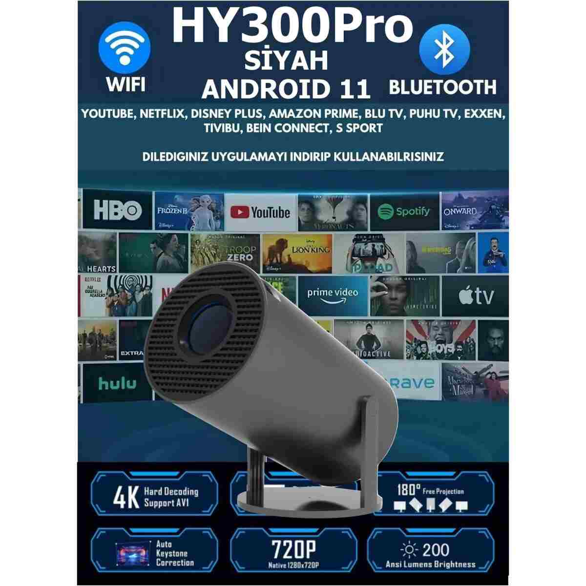 Magcubic Mini Beyaz Taşınabilir Sinema Projektörü 720p Ev Sineması Bluetooth Android Projeksiyon. - Görsel 9