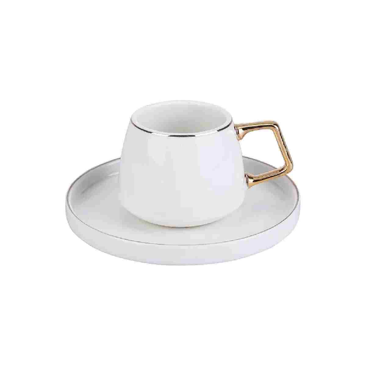 Karaca Saturn 6 Kişilik Kahve Fincanı Takımı 100 ml Gold - Görsel 2