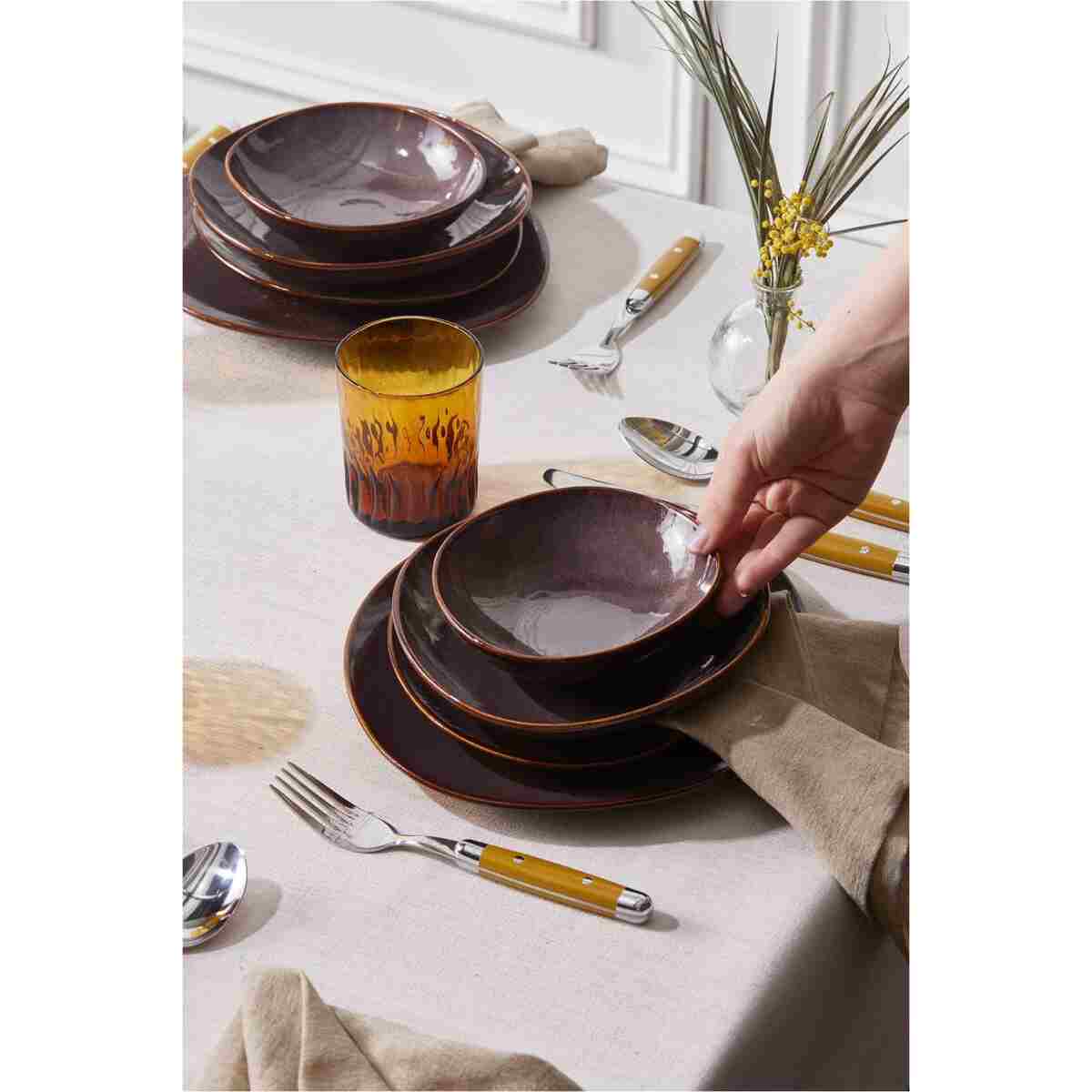 Karaca Earth Collection Tully 24 Parça 6 Kişilik Yemek Takımı - Görsel 2