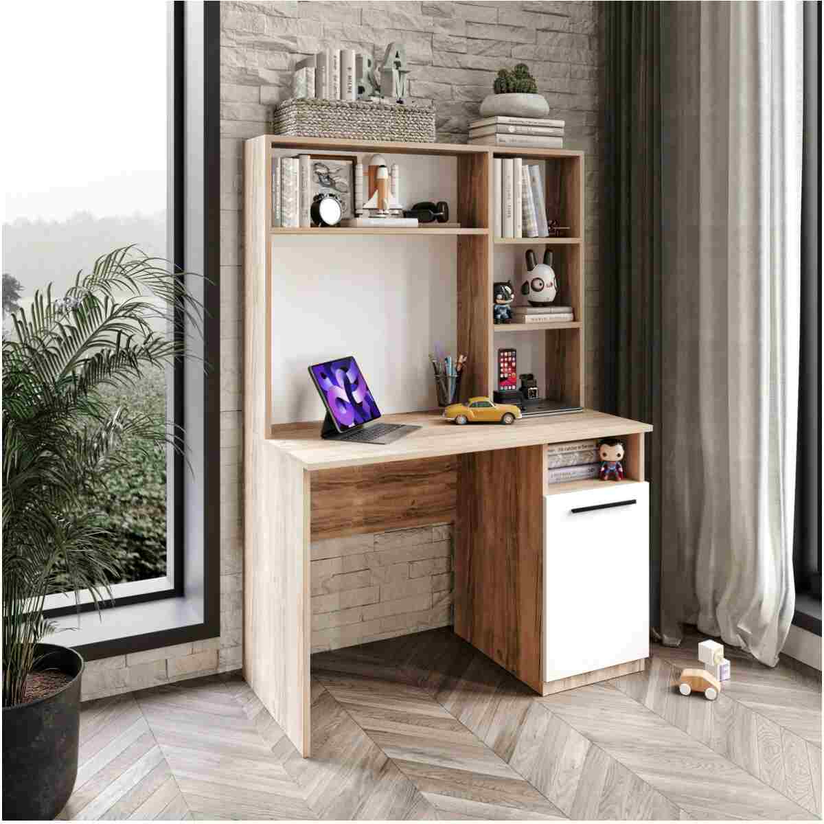 Afilli Ildır Gardrop Ve Çalışma Masası Tamamı Mdf 2 Parça - Görsel 8