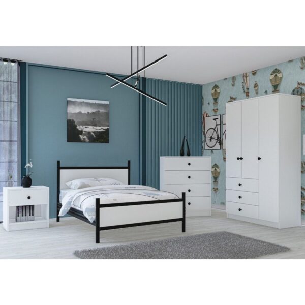Metalia Gm 905 Ece Düğme Kulplu Genç Odası Takımı