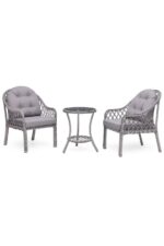GRASS GARDEN Defne Rattan 1+1 Masa Bahçe Balkon Mobilyası Alüminyum Üzeri Örgü Rattan