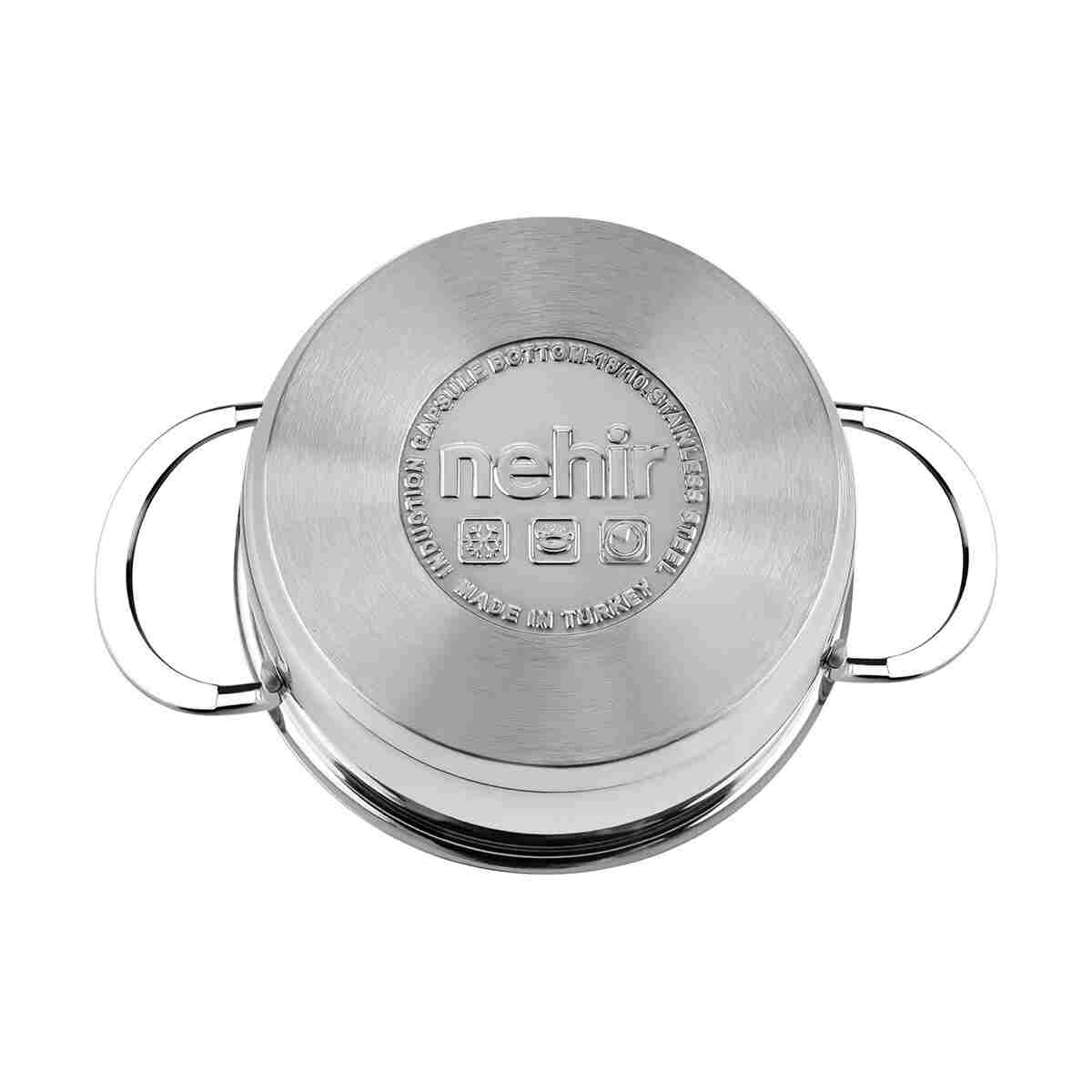 Nehir Silver 6 Parça Paslanmaz Çelik Mini Tencere Seti (12-14-16 cm) - Görsel 6