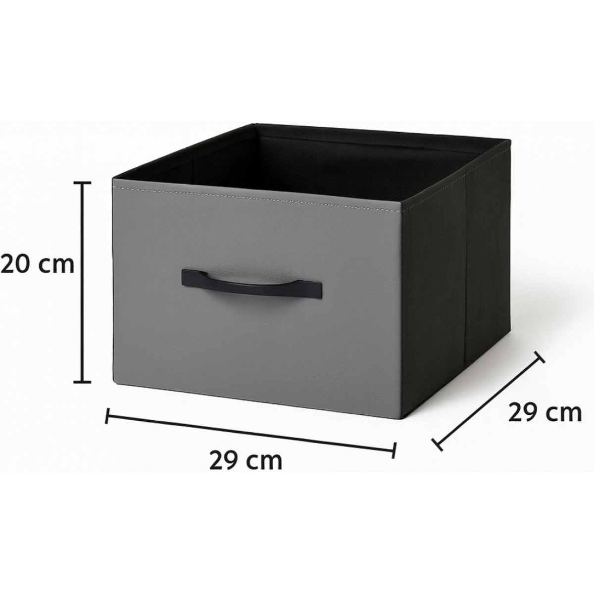 moniev 2 Raflı 8 Çekmeceli Şifonyer Yatak Odası Çocuk Odası Düzenleyici Deri Çekmeceli Organizer - Görsel 5