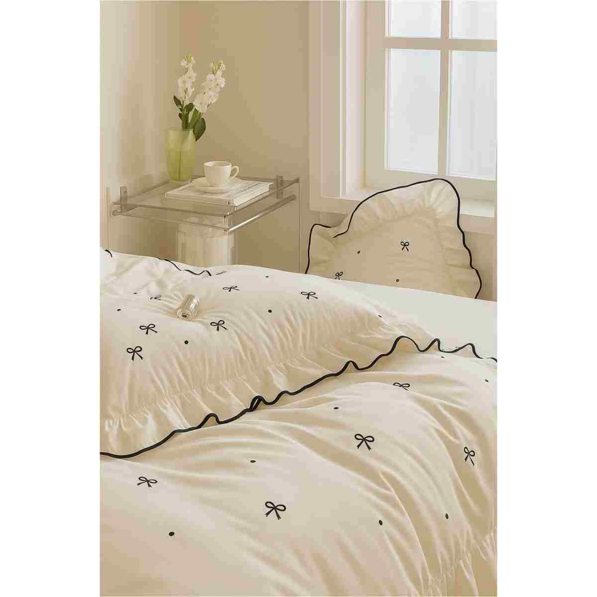 Uçkan home Soft elegance çift kişilik nevresim seti %100 pamuk - Görsel 3