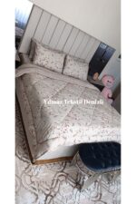ChicMaison Çift Kişilik Pofuduk Uyku Seti | Lastikli Çarşaflı | Çeyiz Seti | Çeyiz Takımı | Bej Etnik - Görsel 4