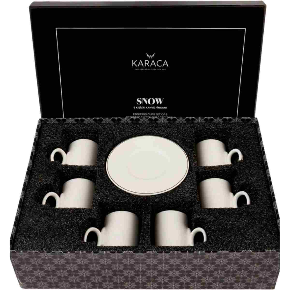 Karaca Snow 6 Kişilik Kahve Fincanı Takımı - Görsel 7