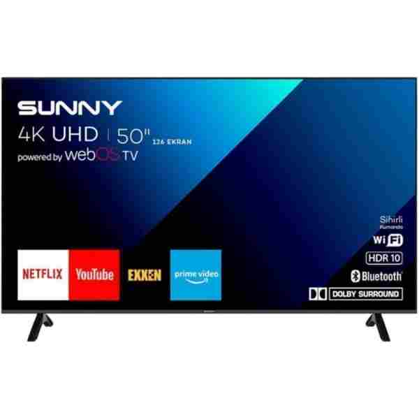 Sunny SN50FMN242 50" 127 Ekran Uydu Alıcılı 4K Ultra HD Smart LED TV