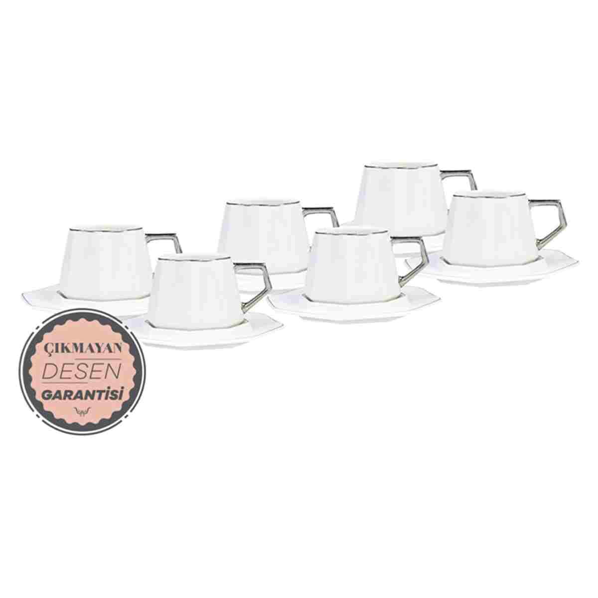Karaca Zeher 6 Kişilik Kahve Fincanı Takımı 90 ml - Görsel 9