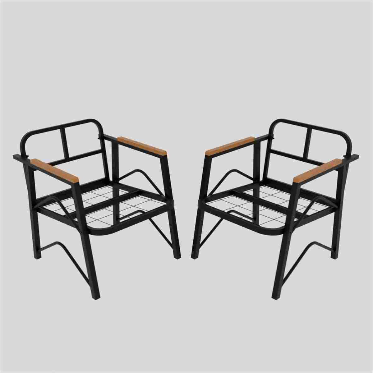 MB GARDEN FURNITURE Simetri Model, Balkon,mutfak, Bahçe, Cafe, Metal Koltuk Takımı, Bahçe Takımı , Çay Seti, 1+1+SEHPA - Görsel 4