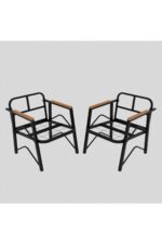 MB GARDEN FURNITURE Simetri Model, Balkon,mutfak, Bahçe, Cafe, Metal Koltuk Takımı, Bahçe Takımı , Çay Seti, 1+1+SEHPA - Görsel 4