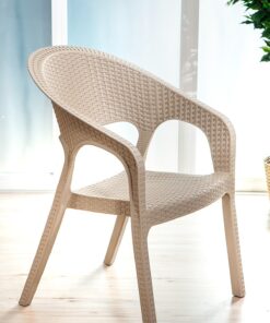 SANDALİE Garden Rattan Cappucino Masa Takımı Bahçe&balkon - 1 Masa 4 Sandalye - Görsel 2