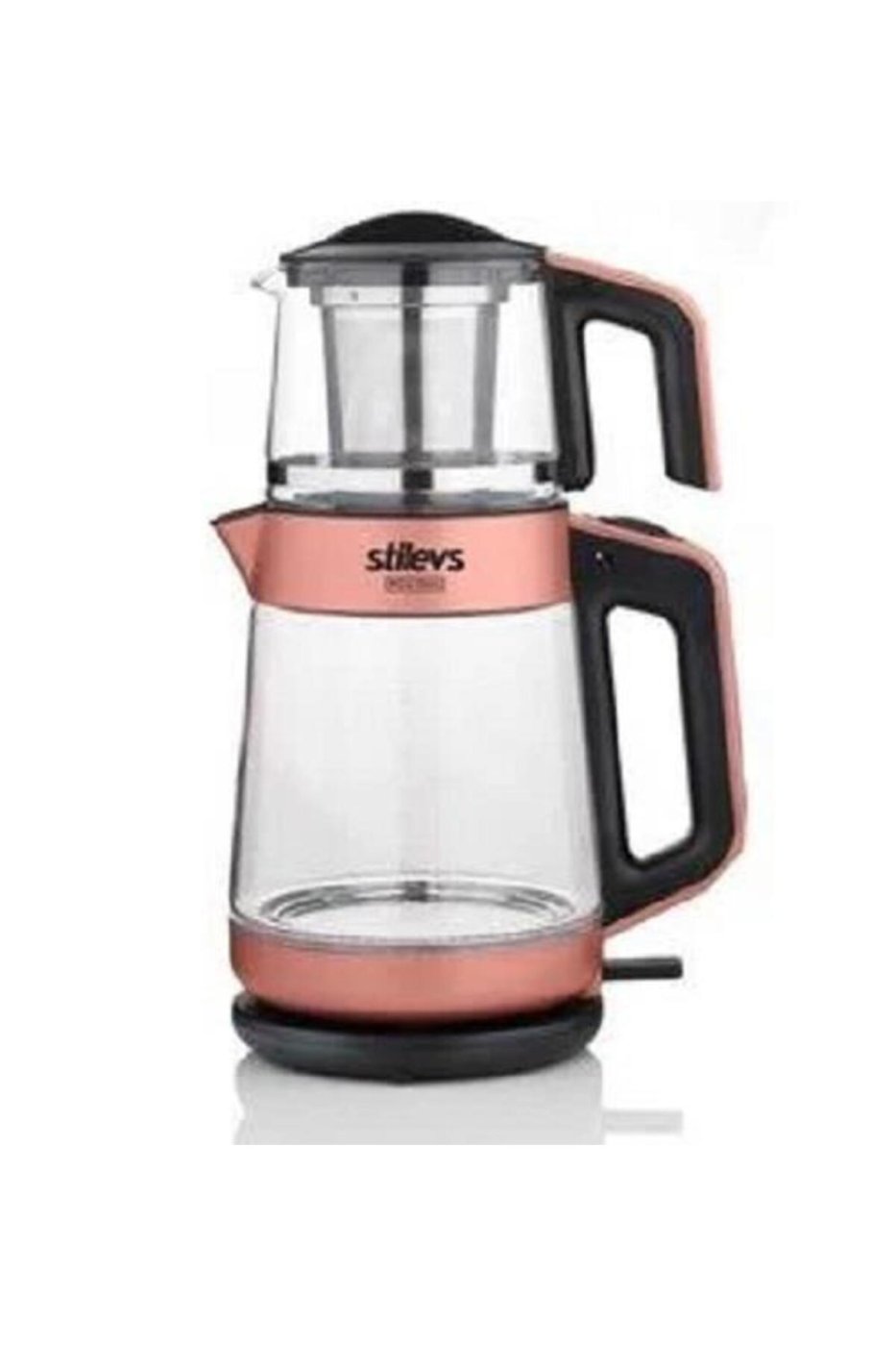 Stilevs Biçay Glass Cam Çaycı - Bakır